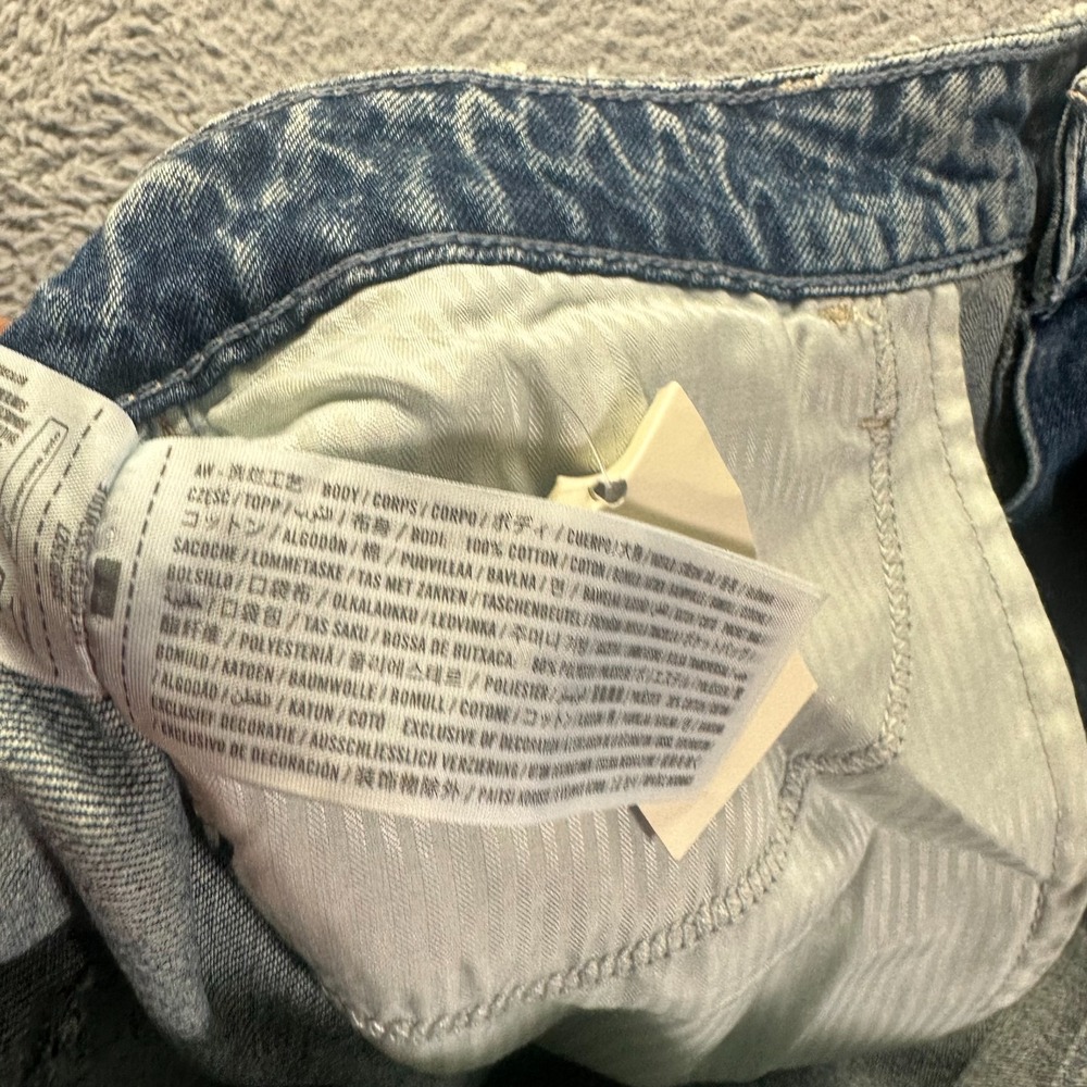 Hollister Jeans Women's 16 Blue Cotton Denim Straight Baggy Curvy Streetwear - Picture 8 of 12